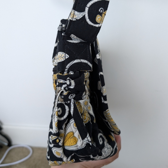 Vera Bradley Lindsey Yellow Bird Pattern Messenger Bag - Picture 8 of 17